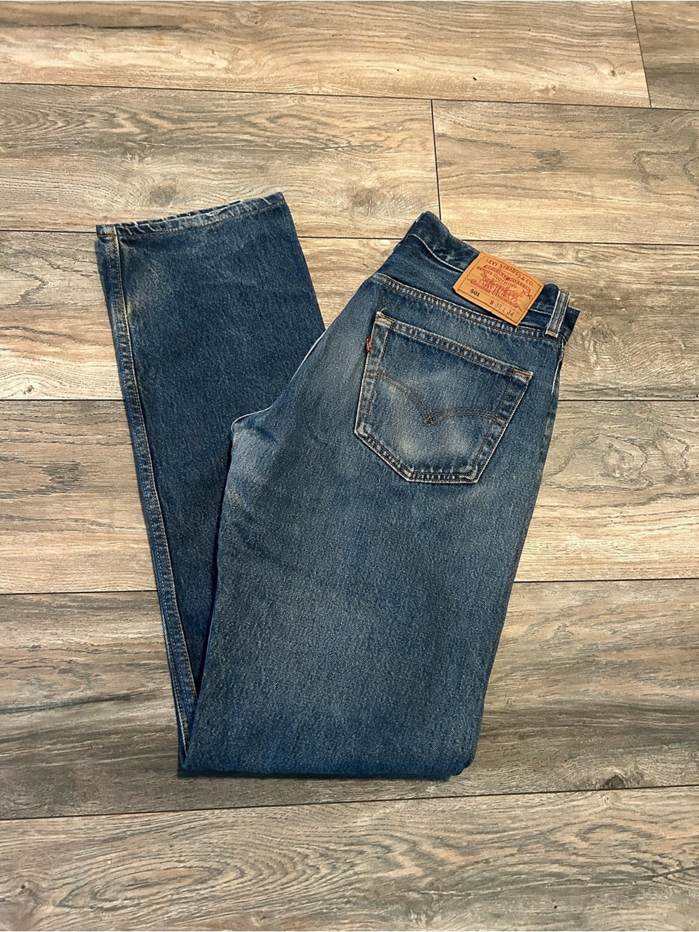Vintage USA Levis 501 Jeans Mens Tag 32 x 34 Button Fly WPL 423